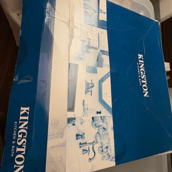 Kingston Brass polished nickel bathroom faucet wide spread - Picture 7 of 11